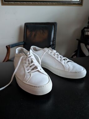 Common Projects Achilles White Leather Low-Top Sneakers